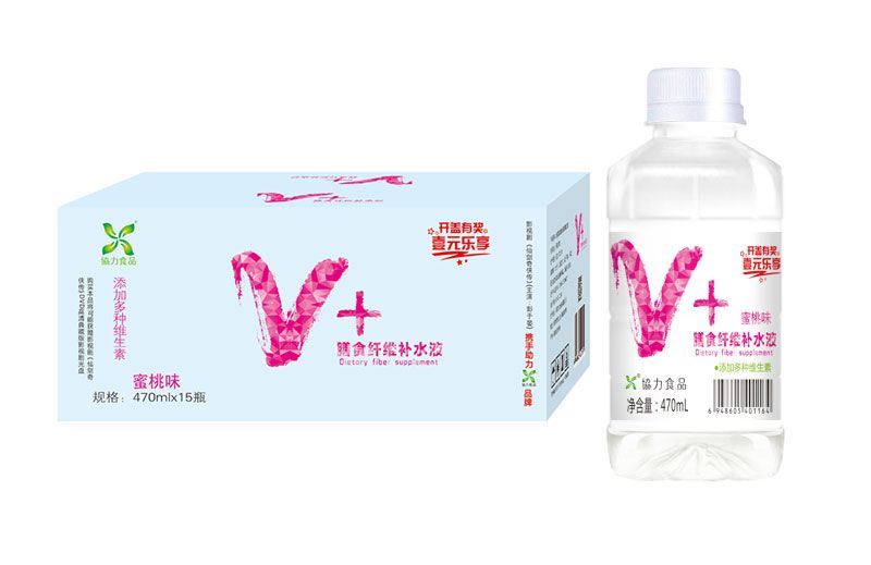 V+膳食纖維果味飲料(蜜桃味)470ml*15瓶